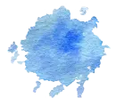 blue splatter